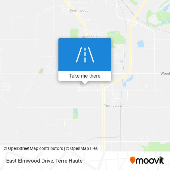 East Elmwood Drive map