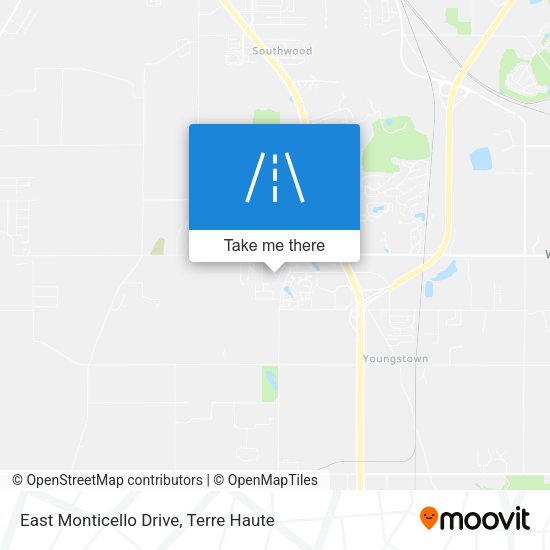 East Monticello Drive map