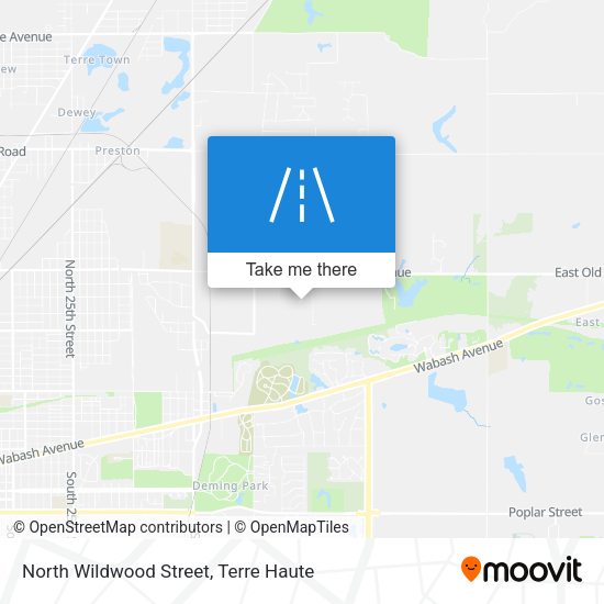 North Wildwood Street map
