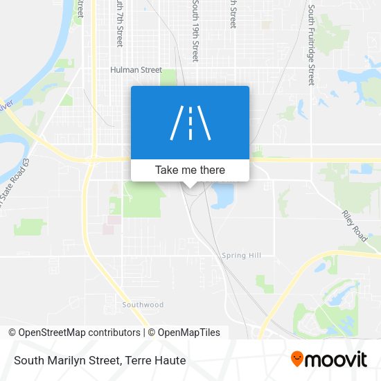 South Marilyn Street map