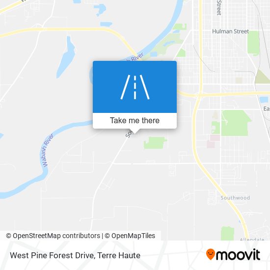 West Pine Forest Drive map