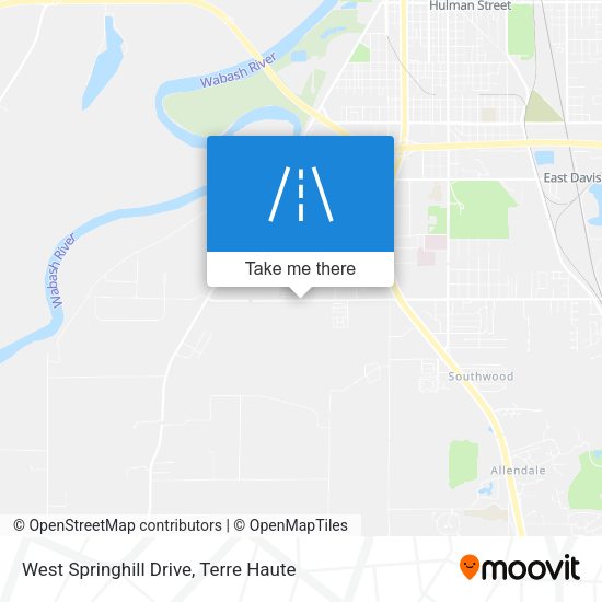 Mapa de West Springhill Drive