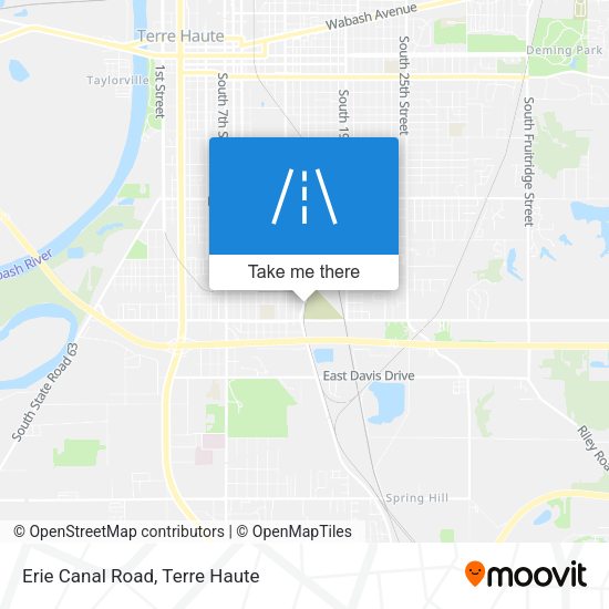 Erie Canal Road map