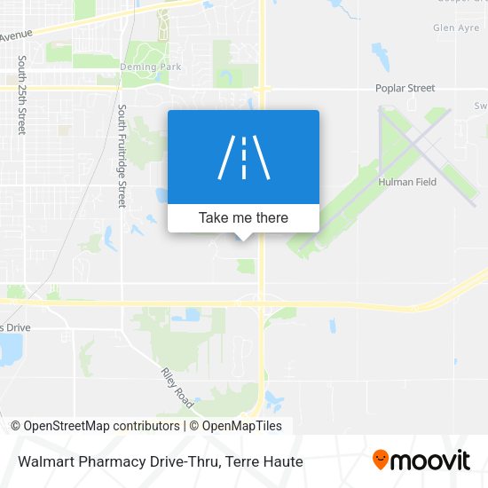 Walmart Pharmacy Drive-Thru map