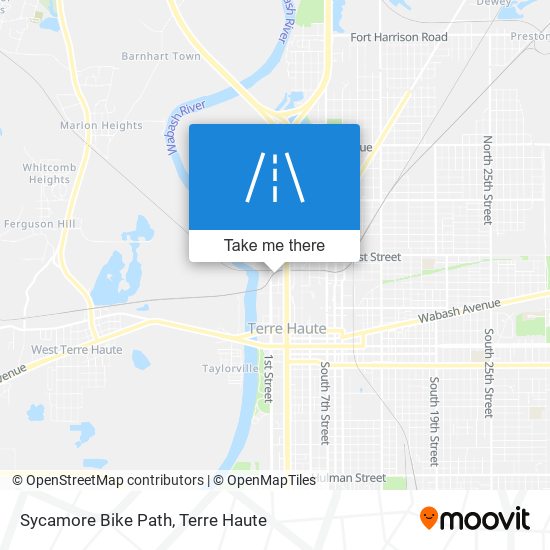 Sycamore Bike Path map