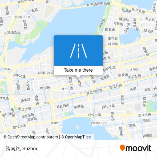 跨南路 map