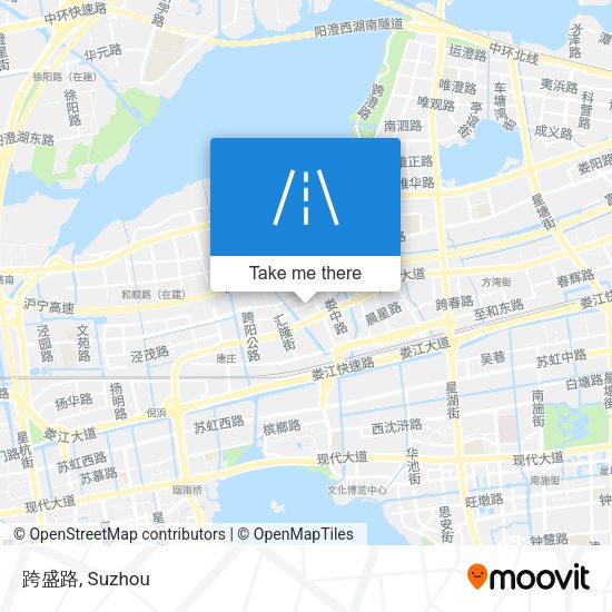 跨盛路 map