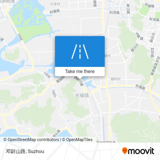 邓尉山路 map
