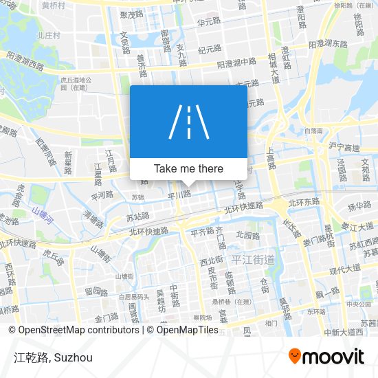 江乾路 map