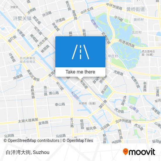 白洋湾大街 map
