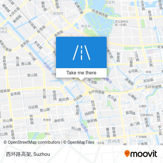 西环路高架 map