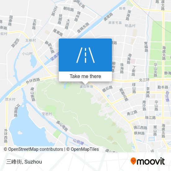 三峰街 map