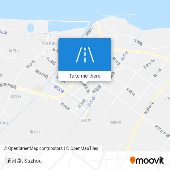 滨河路 map