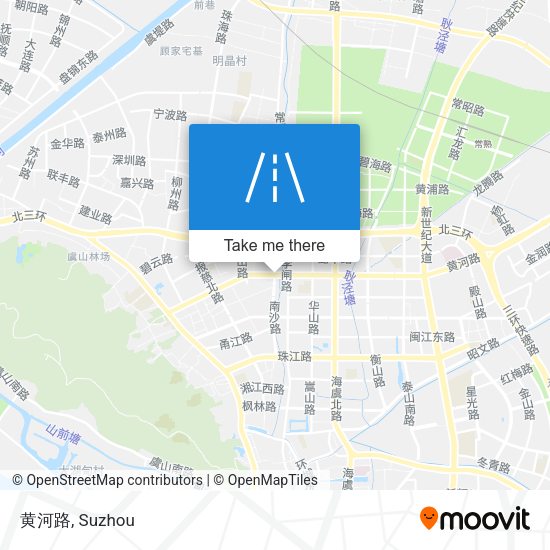 黄河路 map