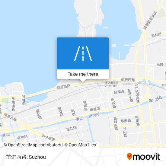 前进西路 map