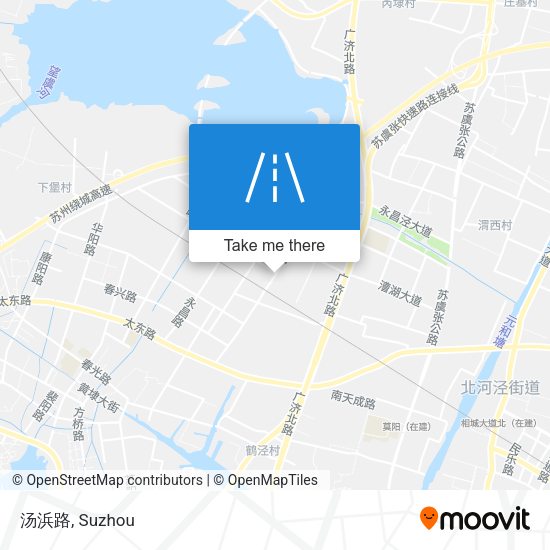 汤浜路 map