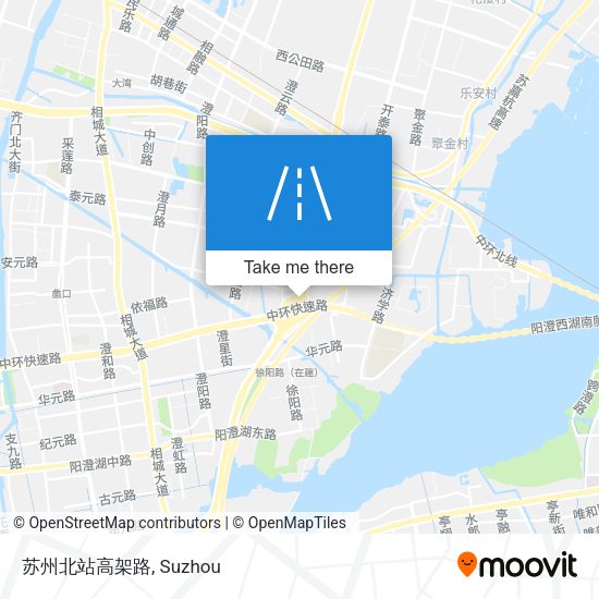 苏州北站高架路 map