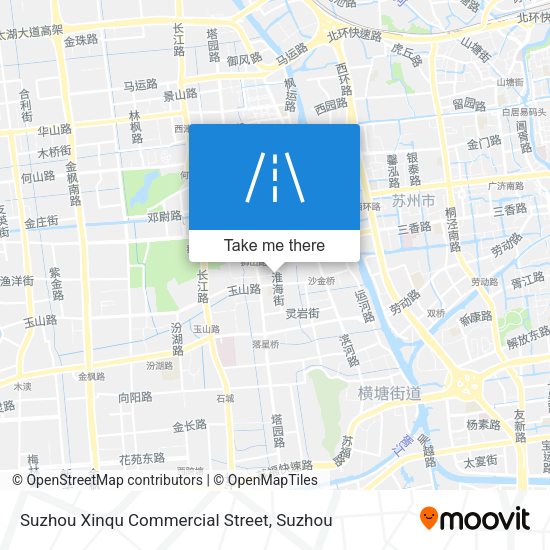 Suzhou Xinqu Commercial Street map