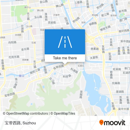 宝带西路 map