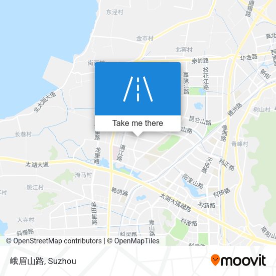 峨眉山路 map