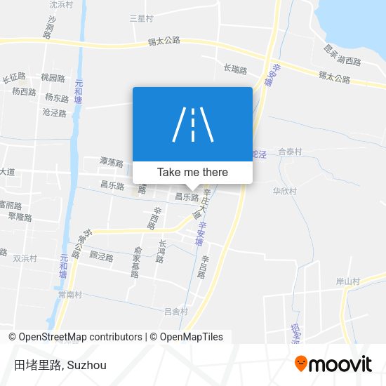 田堵里路 map