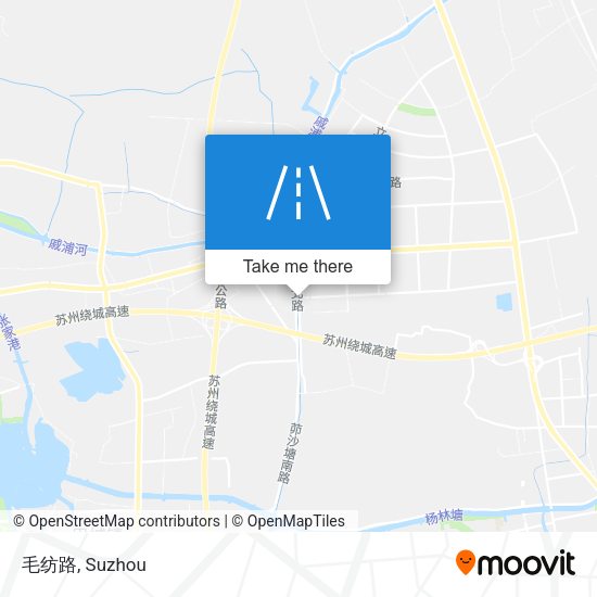 毛纺路 map
