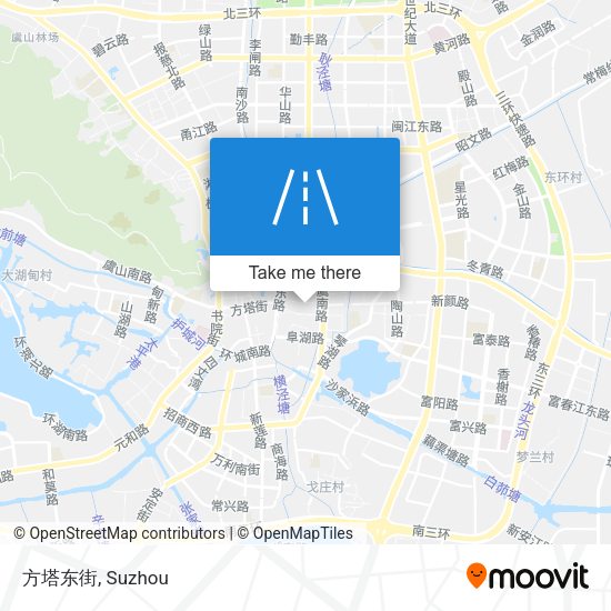 方塔东街 map