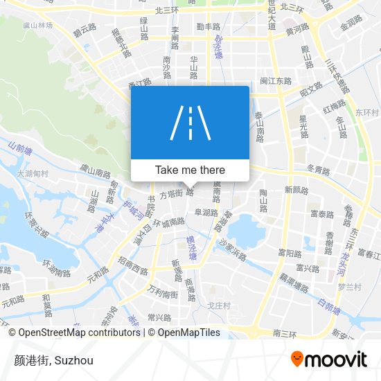 颜港街 map