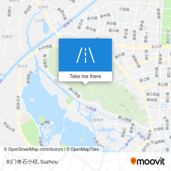 剑门奇石小径 map