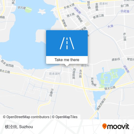 横泾街 map