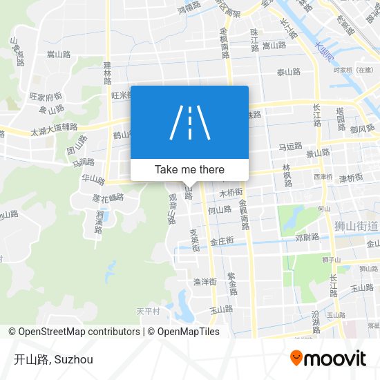开山路 map