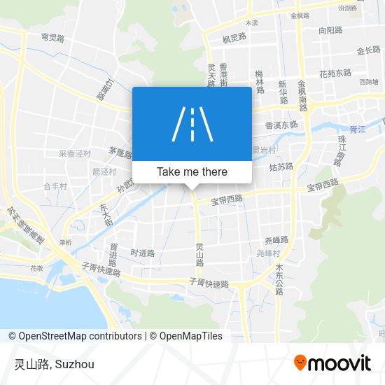 灵山路 map