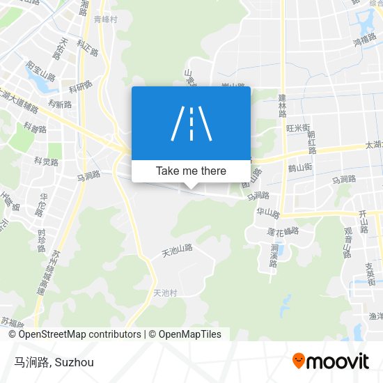 马涧路 map