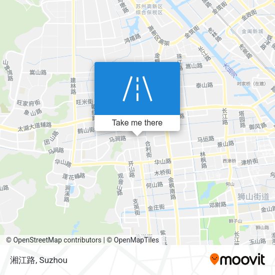 湘江路 map
