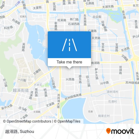 越湖路 map