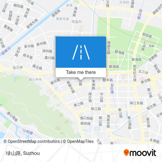 绿山路 map