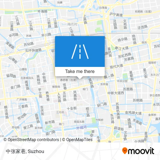 中张家巷 map