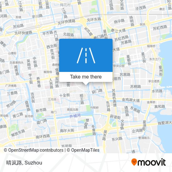 晴岚路 map