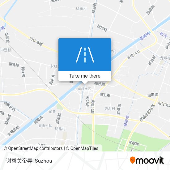 谢桥关帝弄 map