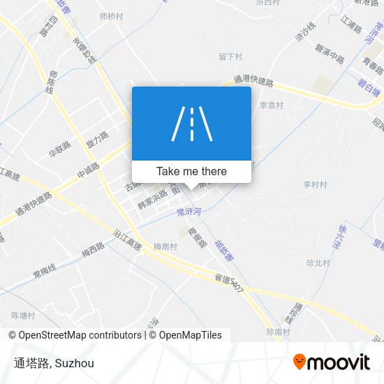 通塔路 map
