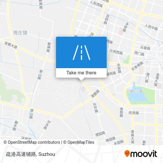 疏港高速辅路 map