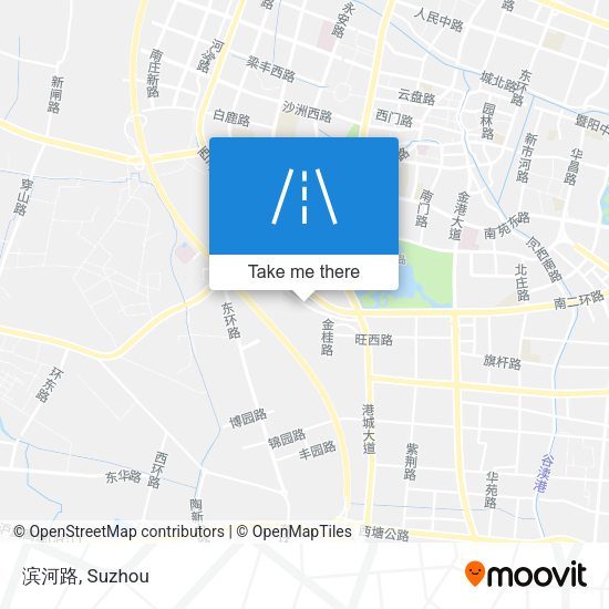 滨河路 map
