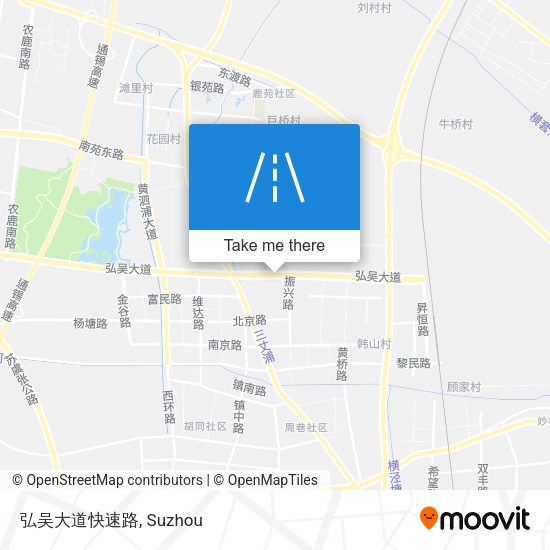 弘吴大道快速路 map