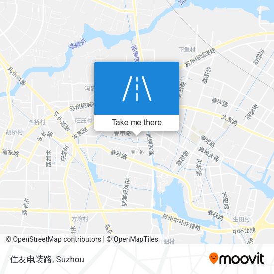住友电装路 map