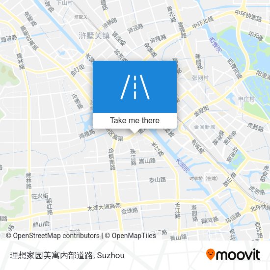 理想家园美寓内部道路 map