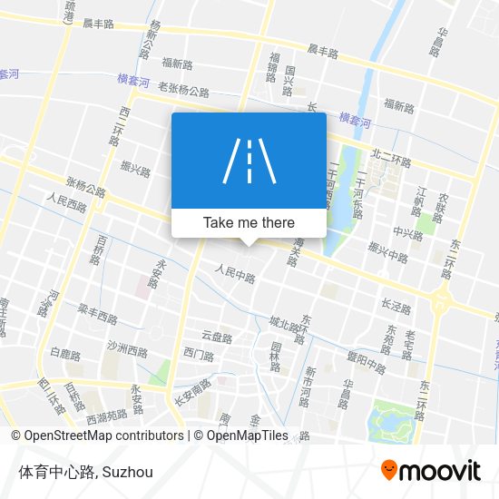 体育中心路 map
