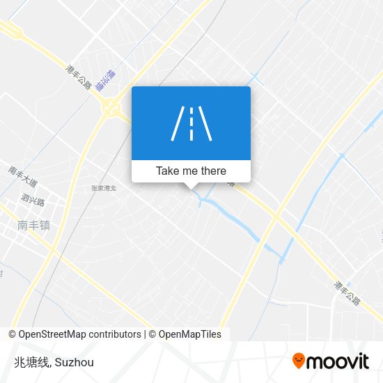 兆塘线 map