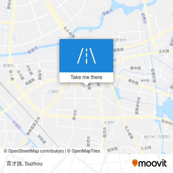 育才路 map