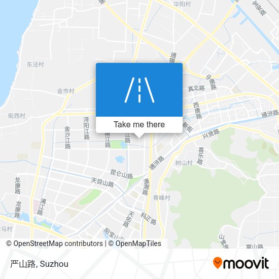 严山路 map