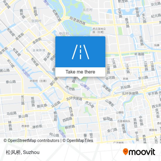 松风桥 map